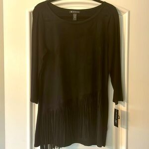 INC women’s long sleeve with fringe